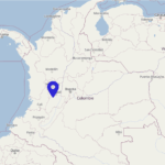 Carte de la vallée de Cocora, en Colombie